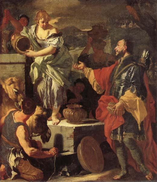 Francesco Solimena Rebecca at the Well Sweden oil painting art